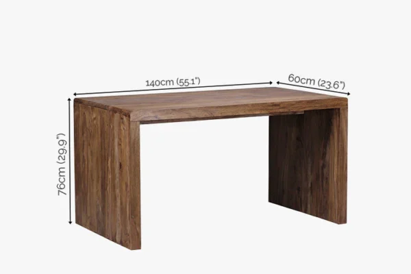 Sheesham Wood Writing / Office Desk - Image 9